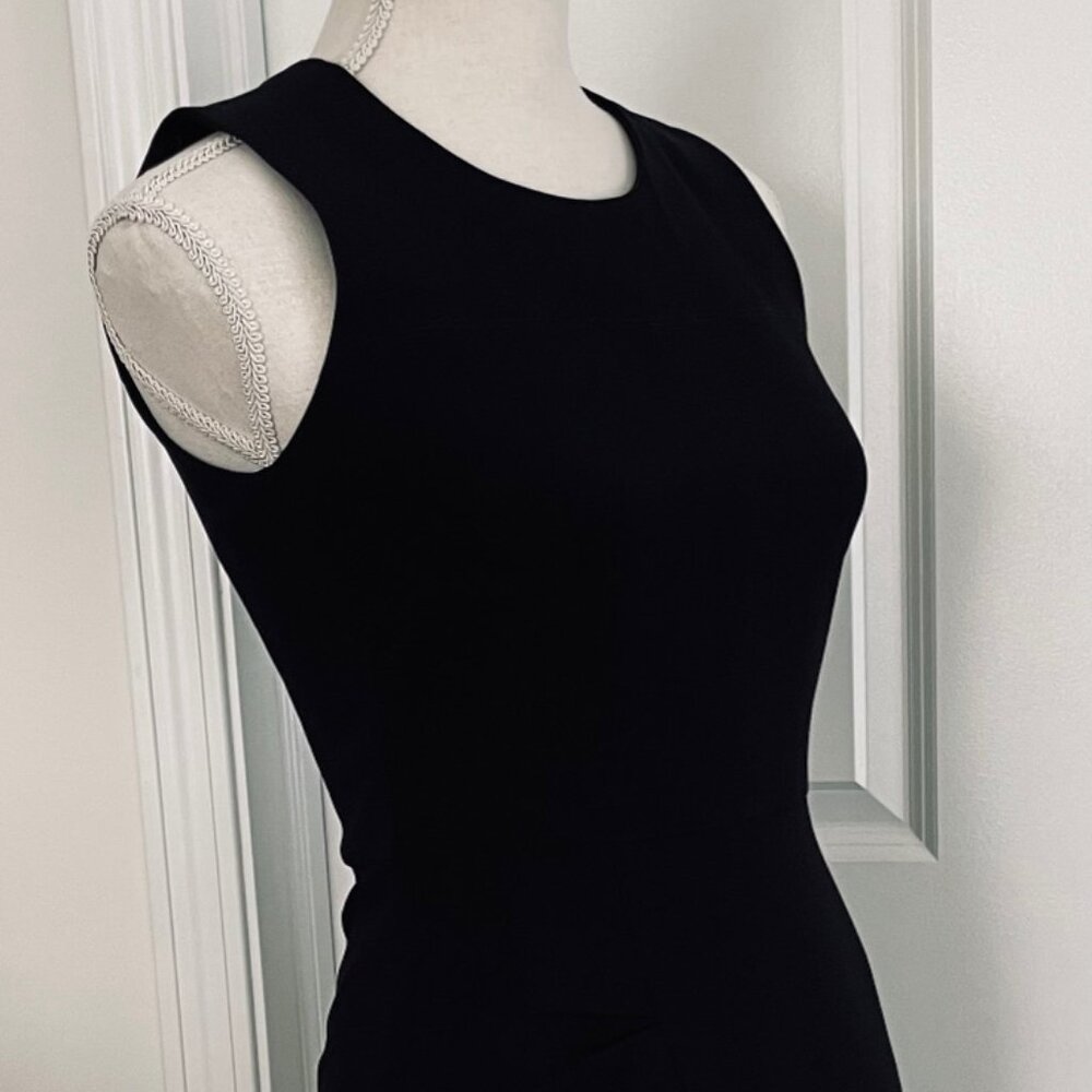 MAX MARA STUDIO BLACK WOOL SHEATH DRESS - SIZE 2 - Picture 3 of 10